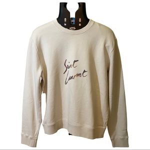 SAINT LAURENT SWEATSHIRT size M gray beige